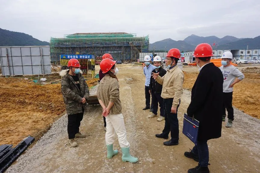 市永乐国际公司领导赴八都职教园开展春节前质量和安全检查指导工作